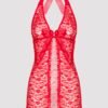 Lovehoney Plus Size Unwrap Me Red Lace Babydoll