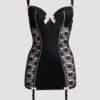 Lovehoney Plus Size Seduce Me Black Push-Up Chemise Set