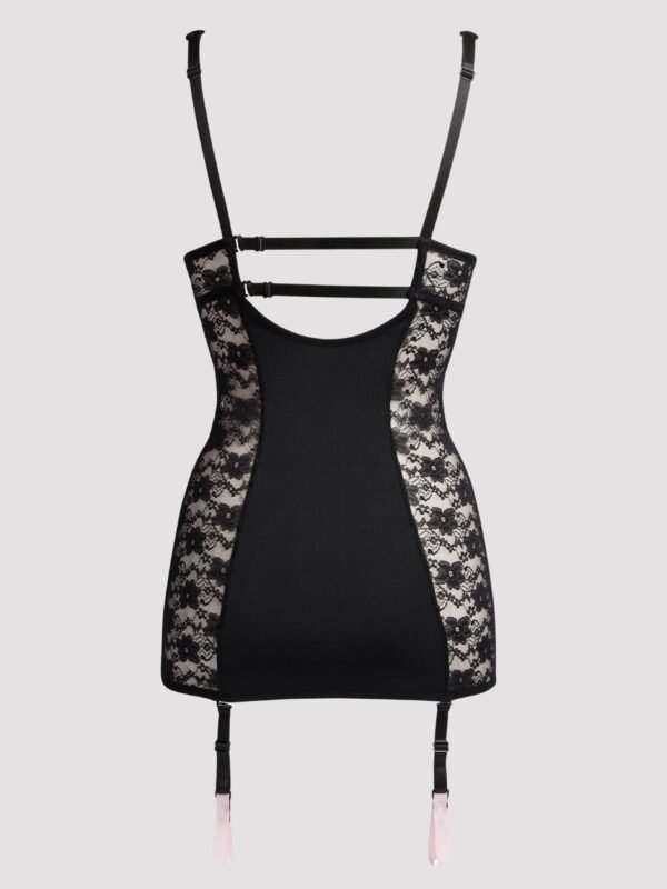 Lovehoney Plus Size Seduce Me Black Push-Up Chemise Set