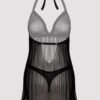 Lovehoney Plus Size Barely There Sheer Black Babydoll Set
