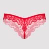 Lovehoney Plus Size Bombshell Red Lace Babydoll Set