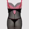 Lovehoney Plus Size Empress Red Satin and Lace Chemise Set
