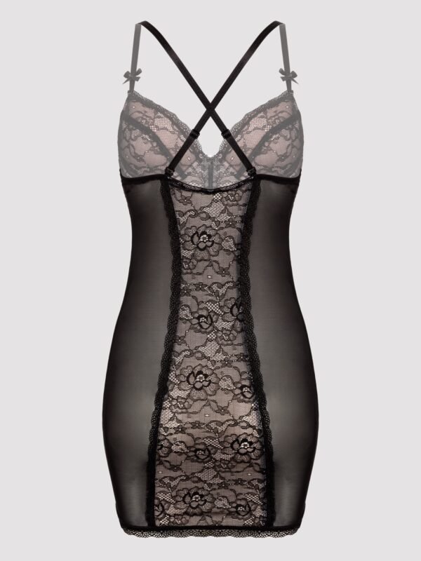 Lovehoney Plus Size Entice Me Black Lace Dress