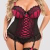 a39703g72735_1 Lovehoney Plus Size Boudoir Belle Cherry Push-Up Basque Set