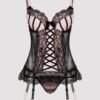 Lovehoney Plus Size Boudoir Belle Blush Pink Push-Up Basque Set