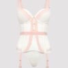 Lovehoney Plus Size Vintage Bliss Ivory Lace Open-Back Basque Set
