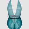 a37329g74247_7 Lovehoney Plus Size Barely There Sheer Green Crotchless Teddy