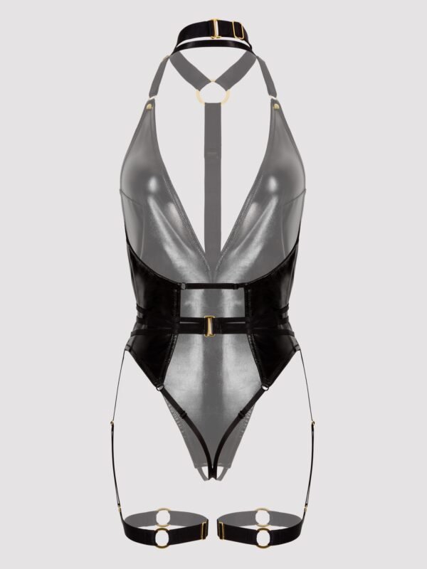 a48972g86930_9 Lovehoney Plus Size Fierce Caged Desire Black Spanking Body and Harness Set