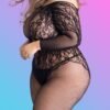 Lovehoney Plus Size All About That Lace Fishnet Bodystocking