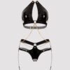 Lovehoney Plus Size Fierce Caged Desire Black Bra Set