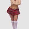 Lovehoney Fantasy Plus Size Plaid Skirt and Tie Set