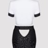 Lovehoney Fantasy Plus Size Sexy Secretary Top and Pinstripe Skirt Set