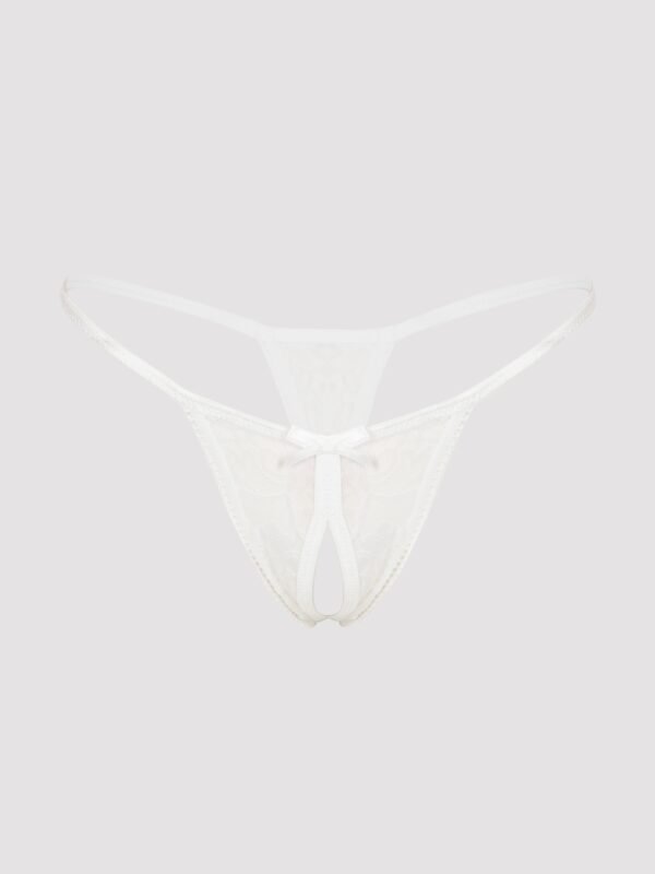 a30990g84629_4 Lovehoney White Crotchless Lace G-String