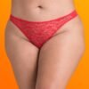 Lovehoney Plus Size Unwrap Me Women's Red Thong