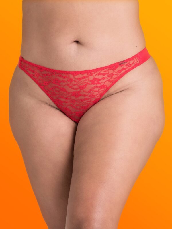 Lovehoney Plus Size Unwrap Me Women's Red Thong