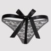 Lovehoney Plus Size Unwrap Me Women's Black Thong