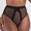 Lovehoney Black High-Waisted Fishnet Thong