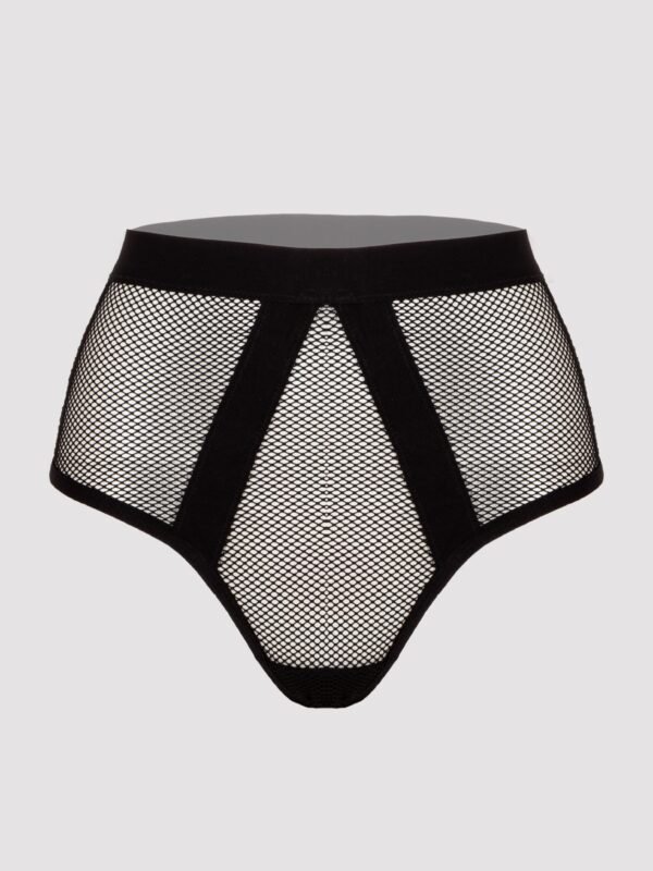 Lovehoney Black High-Waisted Fishnet Thong