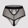 Lovehoney Black High-Waisted Fishnet Thong