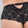 a46820g84116_1 Lovehoney Mindful Black Recycled Lace Shorts