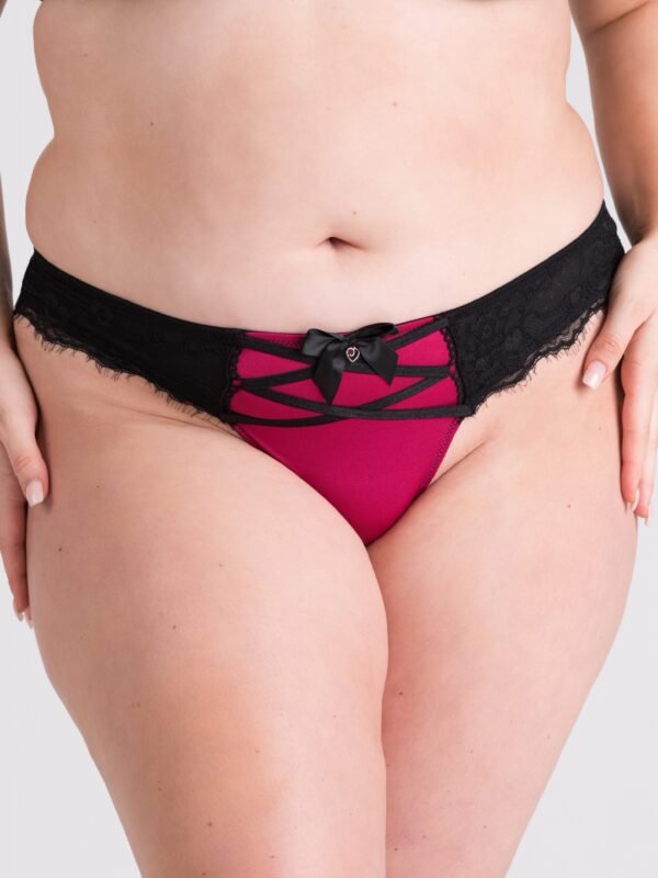 Lovehoney Plus Size Boudoir Belle Cherry Garter Thong