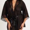 Lovehoney Plus Size Barely There Sheer Black Robe