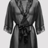 Lovehoney Plus Size Barely There Sheer Black Robe