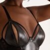 Lovehoney Fierce Muse Wet Look Crotchless Teddy
