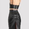 Lovehoney Fierce Black Leather-Look Skirt