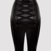 Lovehoney Fierce Black Leather-Look Skirt