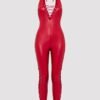 a48198g86237_5 Lovehoney Fierce Leather Look Lace-Up Catsuit