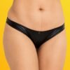 Lovehoney Wet Look Crotchless Panties