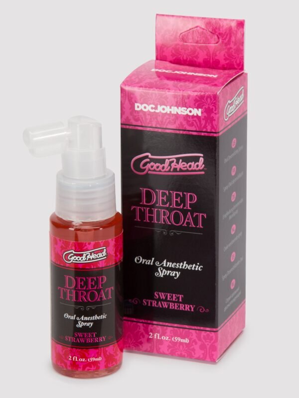 72902_1 Doc Johnson Good Head Deep Throat Strawberry Oral Anesthetic Spray 2 fl oz
