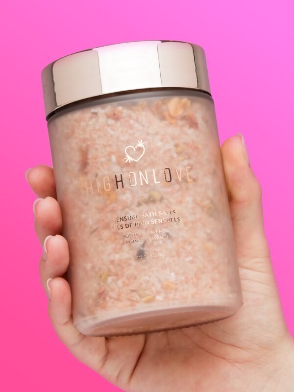 HighOnLove Sensual Rosemary & Lavender Bath Salts 17.6 oz