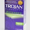 2642_2 Trojan Extended Pleasure Latex Condoms (12 Count)