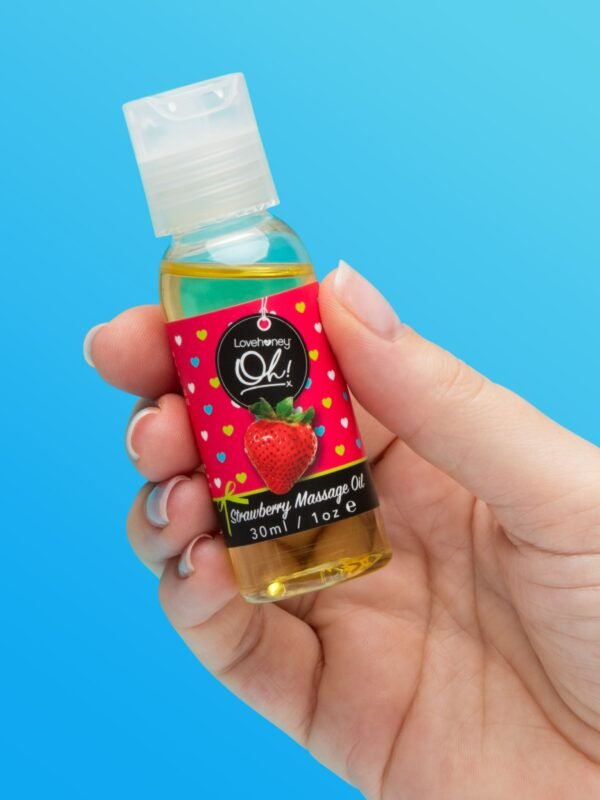 54513_2 Lovehoney Oh! Strawberry Kissable Massage Oil 1.0 fl.oz