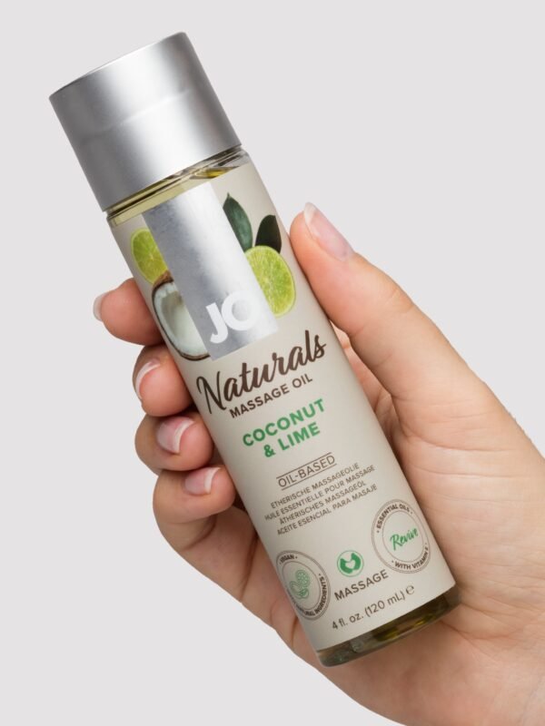 86670_2 System JO Naturals Coconut and Lime Massage Oil 4 fl oz