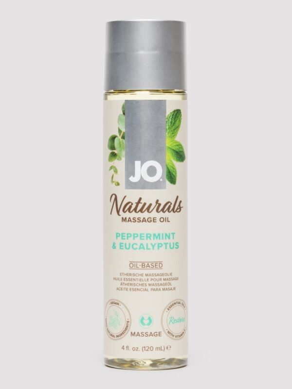 86671_1 System JO Naturals Peppermint and Eucalyptus Massage Oil 4 fl oz