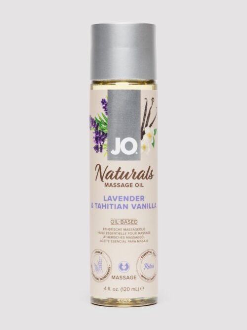 System JO Naturals Lavender and Tahitian Vanilla Massage Oil 4 fl oz