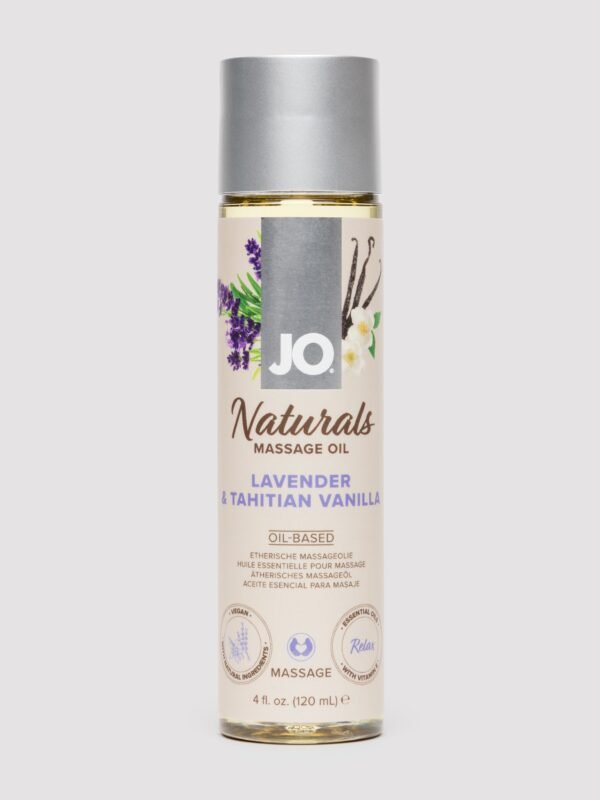 System JO Naturals Lavender and Tahitian Vanilla Massage Oil 4 fl oz