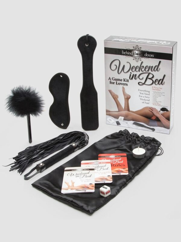 a38334g70705_1 Weekend in Bed Bondage Kit and Game (8 Piece)