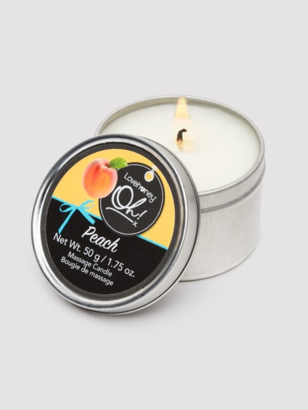 86345_1 Lovehoney Oh! Peach Massage Candle 2.1 oz