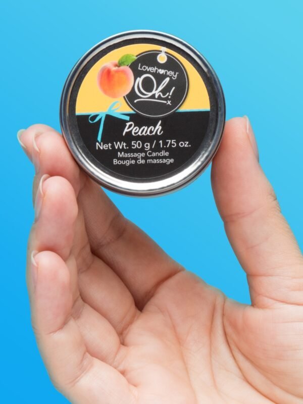 86345_2 Lovehoney Oh! Peach Massage Candle 2.1 oz