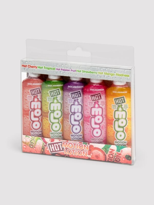 Doc Johnson Hot Motion Lotion Massage Lubricants (5 x 1.0 fl oz)