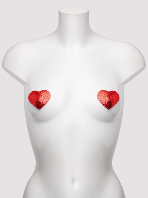 Lovehoney Oh! Red Heart Shaped Nipple Pasties