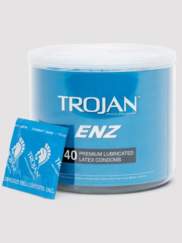 79308_1 Trojan ENZ Premium Lubricated Latex Condoms (40 Count)