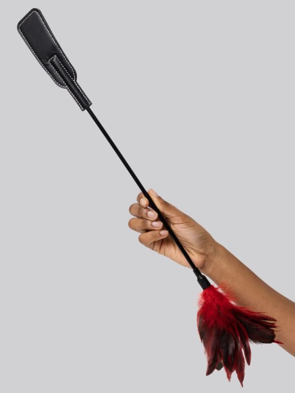 85824_5 Sex & Mischief 2-in-1 Feather Tickler Riding Crop