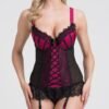 72732_1 Lovehoney Boudoir Belle Cherry Push-Up Basque Set