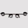 Bondage Boutique Extreme Expandable Spreader Bar with Leather Cuffs