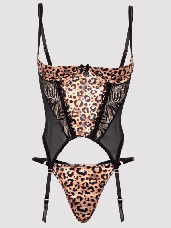 Lovehoney Wild Paradise Leopard Print Bustier Set